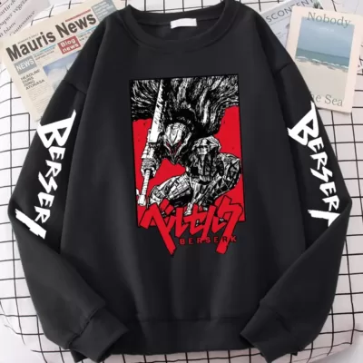 Berserk Sweatshirts – Guts Manga Streetwear Pullover Sweatshirt